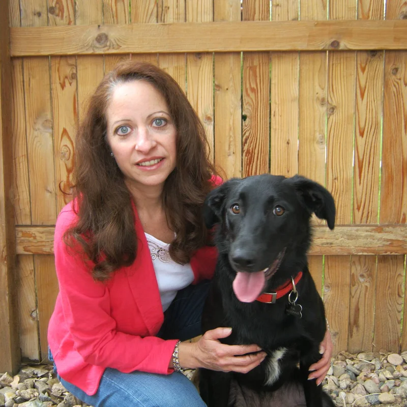 Bernie Edmonds-McDonald, Senior Real Estate Specialist (SRES®) in Denver, Colorado with her dog Tia